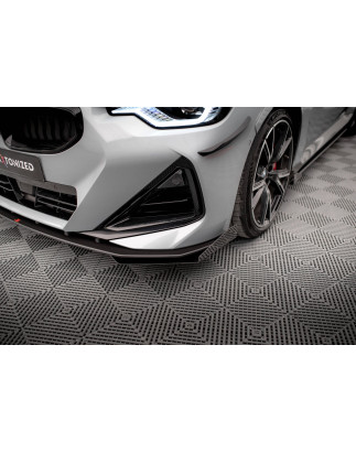 SPLITTER ANTERIORE street pro + Flaps BMW 2 Coupe M-Pack / M240i G42 (Cod. M-BM242MPACKCNC-FD1B+FSF1