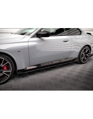 Diffusori minigonne street pro + Flaps BMW 2 Coupe M-Pack / M240i G42 (Cod. M-BM242MPACKCNC-SD1B+SF1