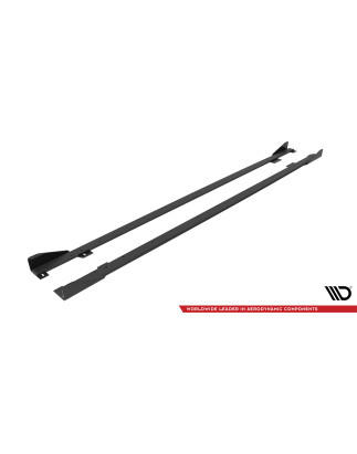 Diffusori minigonne street pro + Flaps BMW 2 Coupe M-Pack / M240i G42 (Cod. M-BM242MPACKCNC-SD1B+SF1