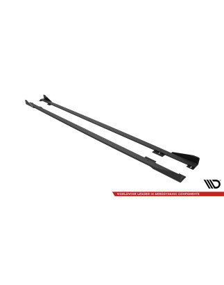 Diffusori minigonne street pro + Flaps BMW 2 Coupe M-Pack / M240i G42 (Cod. M-BM242MPACKCNC-SD1B+SF1