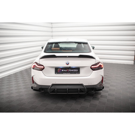 Splitters posteriori laterali Street Pro + Flaps BMW 2 Coupe M-Pack G42 (Cod. M-BM242MPACKCNC-RSD1B+