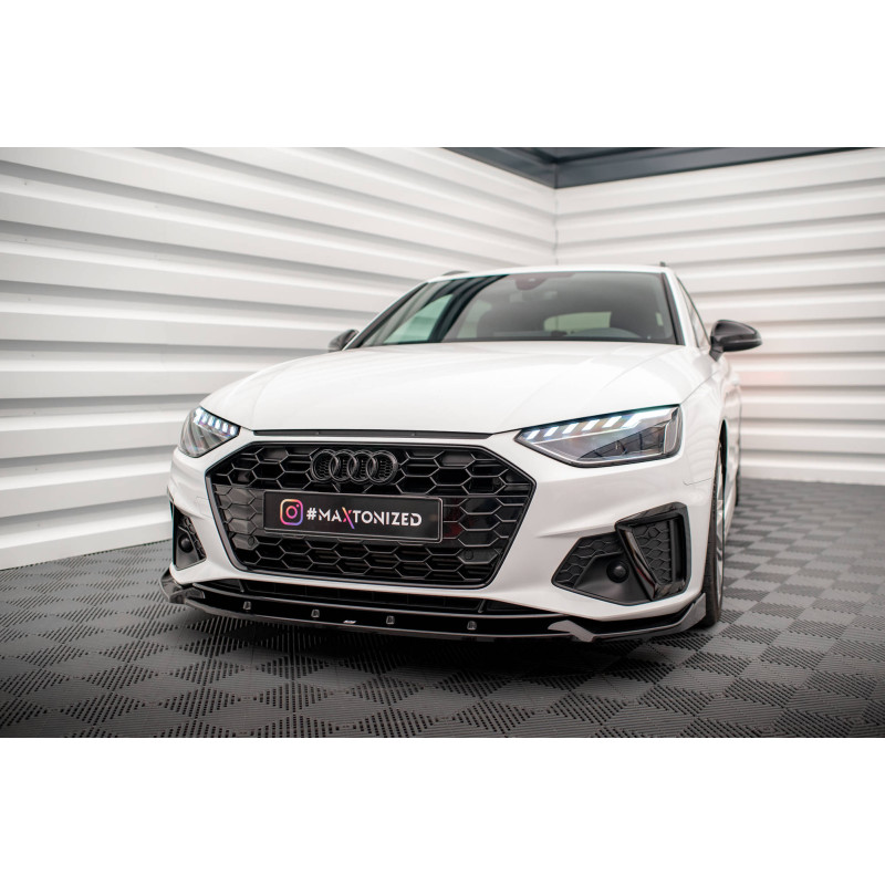 SPLITTER ANTERIORE V.1 Audi A4 S-Line / S4 B9 Facelift (Cod. M-AU-A4-B9F-SLINE-FD1G)