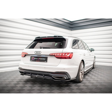 Splitter posteriore (con barre verticali) V.1 Audi A4 S-Line B9 Facelift (Cod. M-AU-A4-B9F-SLINE-RD1