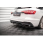 Splitter posteriore (con barre verticali) V.1 Audi A4 S-Line B9 Facelift (Cod. M-AU-A4-B9F-SLINE-RD1