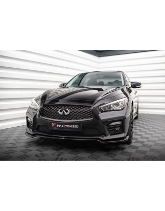 SPLITTER ANTERIORE V.1 Infiniti Q50 S Mk1 (Cod. M-IN-Q50S-1-FD1G)