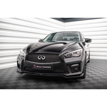 SPLITTER ANTERIORE V.1 Infiniti Q50 S Mk1 (Cod. M-IN-Q50S-1-FD1G)