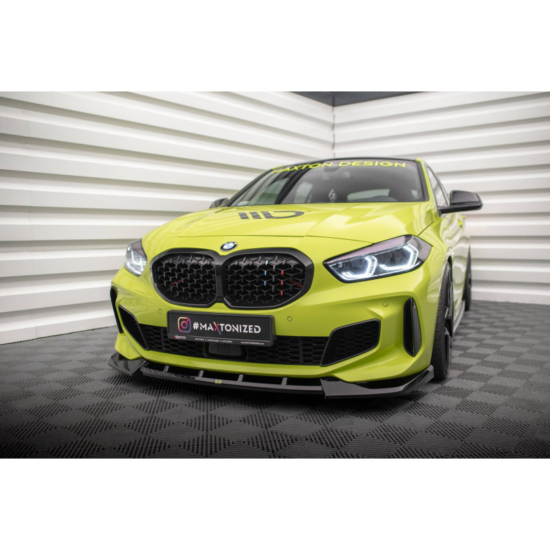SPLITTER ANTERIORE V.6 for BMW 1 M-Pack / M135i / 128ti F40  (Cod. M-BM-1-40-M-FD4G)