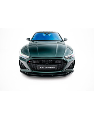 Splitter anteriore in carbonio  Audi RS6 C8 / C8 Facelift (Cod. M-CF-AU-RS6-C8-FD1-245-P)