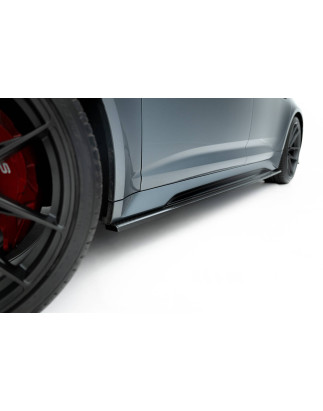 Minigonne in carbonio  Audi RS6 C8 / C8 Facelift (Cod. M-CF-AU-RS6-C8-SD1-245-P)