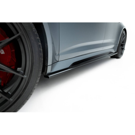 Minigonne in carbonio  Audi RS6 C8 / C8 Facelift (Cod. M-CF-AU-RS6-C8-SD1-245-P)