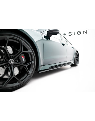 Minigonne in carbonio  Audi RS6 C8 / C8 Facelift (Cod. M-CF-AU-RS6-C8-SD1-245-P)