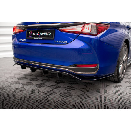 Splitter posteriore (con barre verticali) Lexus ES F Sport Mk7 (Cod. M-LE-ES-7-FSPORT-RD1G+RD2G)
