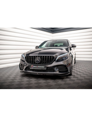 SPLITTER ANTERIORE V.1 Mercedes-Benz C AMG Line W205 / C205 / S205 Facelift (Cod. M-ME-C-205F-AMGLIN