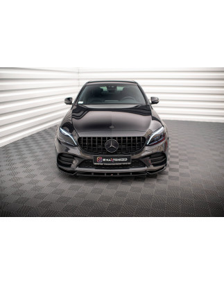 SPLITTER ANTERIORE V.2 Mercedes-Benz C AMG Line W205 / C205 / S205 Facelift (Cod. M-ME-C-205F-AMGLIN