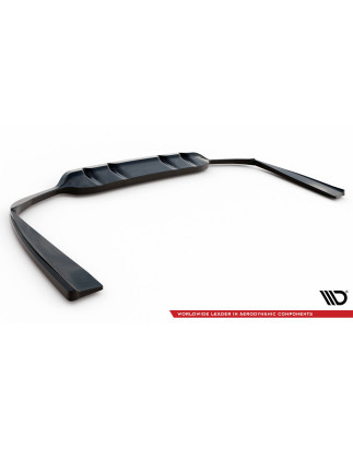Splitter posteriore (con barre verticali) Mercedes-Benz C AMG-Line W205 Facelift (Cod. M-ME-C-205F-A