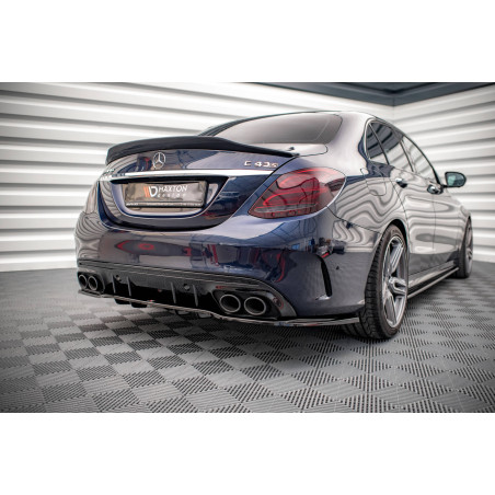 Splitter posteriore (con barre verticali) Mercedes-AMG C 43 berlina  W205 Facelift (Cod. M-ME-C-205-