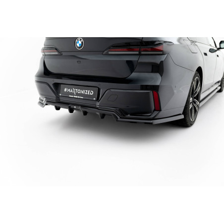 Splitter posteriore (con barre verticali) V.1 BMW 7 M-Pack G70 (Cod. M-BM-7-G70-MPACK-RD1G+RD2G)
