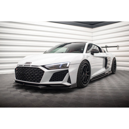 SPLITTER ANTERIORE V.3 + Flaps Audi R8 Mk2 Facelift (Cod. M-AU-R8-2F-FD4G+FD4RG+FSF)