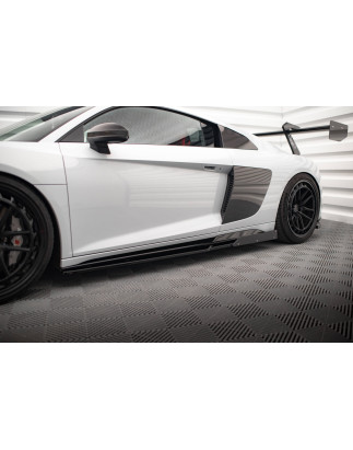 Diffusori minigonne  V.2+ Flaps Audi R8 Mk2 Facelift (Cod. M-AU-R8-2F-SD3G+SF)