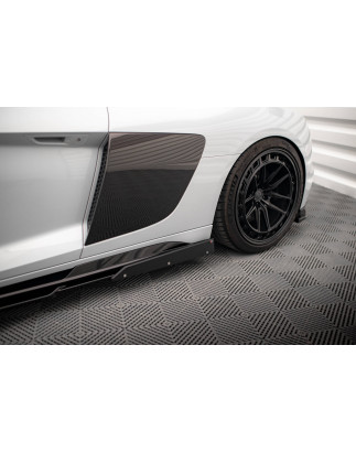 Diffusori minigonne  V.2+ Flaps Audi R8 Mk2 Facelift (Cod. M-AU-R8-2F-SD3G+SF)
