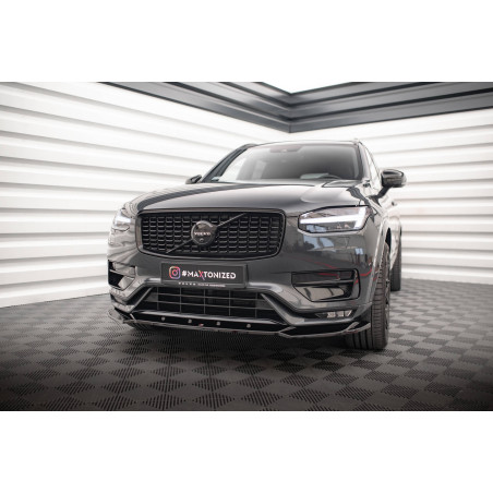 SPLITTER ANTERIORE V.1 Volvo XC90 R-Design Mk2 Facelift (Cod. M-VO-XC90-2F-RDESIGN-FD1G)