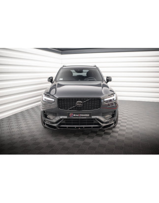 SPLITTER ANTERIORE V.1 Volvo XC90 R-Design Mk2 Facelift (Cod. M-VO-XC90-2F-RDESIGN-FD1G)