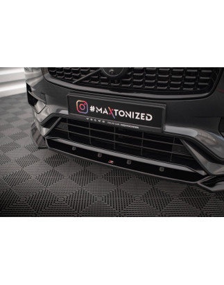 SPLITTER ANTERIORE V.1 Volvo XC90 R-Design Mk2 Facelift (Cod. M-VO-XC90-2F-RDESIGN-FD1G)