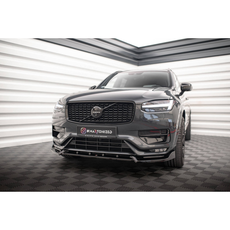 SPLITTER ANTERIORE V.2 Volvo XC90 R-Design Mk2 Facelift (Cod. M-VO-XC90-2F-RDESIGN-FD2G)
