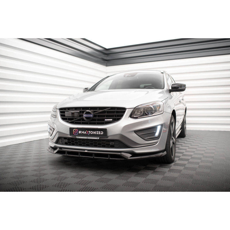 SPLITTER ANTERIORE Volvo XC60 R-Design Mk1 Facelift (Cod. M-VO-XC60-1F-RDESIGN-FD1G+FD1RG)