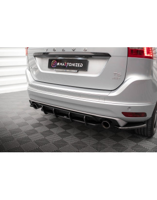 DIFFUSORE POSTERIORE street pro Volvo XC60 R-Design Mk1 Facelift (Cod. M-VOXC601FRDESIGNCNC-RS1B)