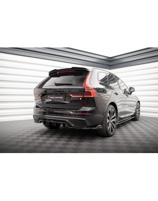 Splitter posteriore (con barre verticali) Volvo XC60 R-Design Mk2 Facelift (Cod. M-VO-XC60-2F-RDESIG