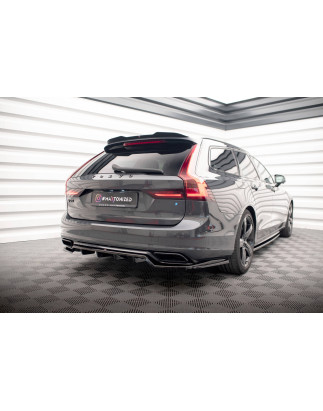 Splitter posteriore (con barre verticali) Volvo V90 / S90 R-Design Mk2 (Cod. M-VO-V90-2-RDESIGN-RD1G