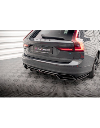 Splitter posteriore (con barre verticali) Volvo V90 / S90 R-Design Mk2 (Cod. M-VO-V90-2-RDESIGN-RD1G