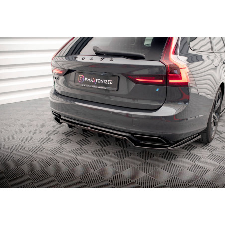Splitter posteriore (con barre verticali) Volvo V90 / S90 R-Design Mk2 (Cod. M-VO-V90-2-RDESIGN-RD1G