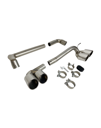Scarico BMW E90 / E92 Look M4, 2 uscite di scarico originali (Cod. E-SIL0152)