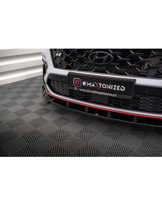 SPLITTER ANTERIORE V.2 + Flaps Hyundai Kona N Mk1 (Cod. M-HY-KO-1-N-FD2G+FSF1B)