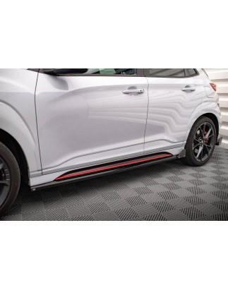Diffusori minigonne V.1 + Flaps Hyundai Kona N Mk1 (Cod. M-HY-KO-1-N-SD1G+SF1B)