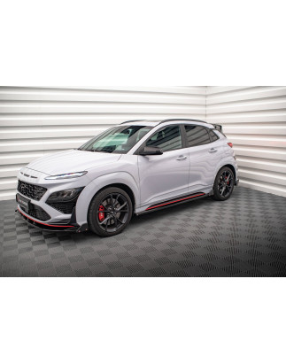 Diffusori minigonne V.1 + Flaps Hyundai Kona N Mk1 (Cod. M-HY-KO-1-N-SD1G+SF1B)