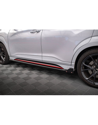 Diffusori minigonne V.1 + Flaps Hyundai Kona N Mk1 (Cod. M-HY-KO-1-N-SD1G+SF1B)
