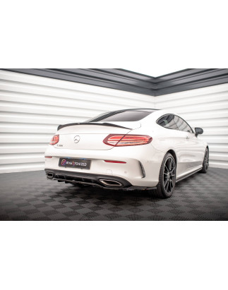 Splitter posteriore (con barre verticali) Mercedes-Benz C Coupe AMG-Line C205 Facelift (Cod. M-ME-C-