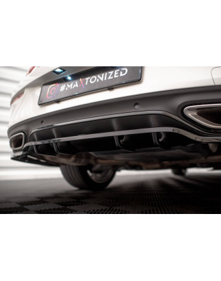 Splitter posteriore (con barre verticali) Mercedes-Benz C Coupe AMG-Line C205 Facelift (Cod. M-ME-C-