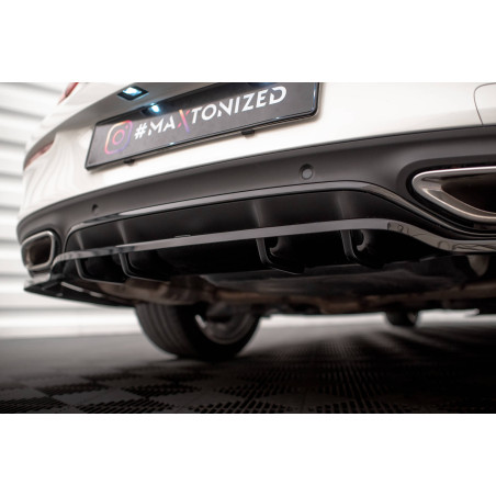 Splitter posteriore (con barre verticali) Mercedes-Benz C Coupe AMG-Line C205 Facelift (Cod. M-ME-C-
