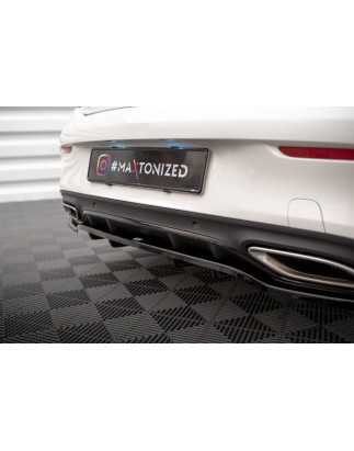 Splitter posteriore (con barre verticali) Mercedes-Benz C Coupe AMG-Line C205 Facelift (Cod. M-ME-C-