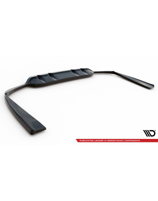 Splitter posteriore (con barre verticali) Mercedes-Benz C Coupe AMG-Line C205 Facelift (Cod. M-ME-C-