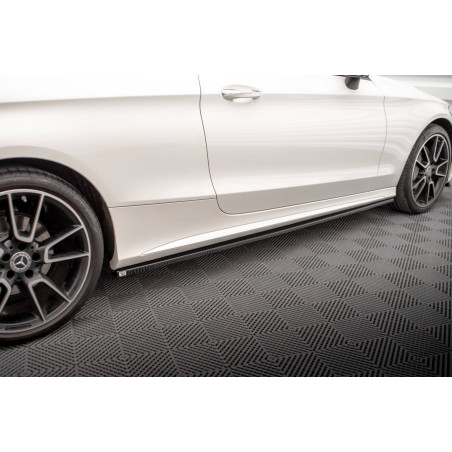 Diffusori minigonne Mercedes-Benz C Coupe AMG-Line C205 Facelift (Cod. M-ME-C-205F-AMGLINE-C-SD1G)