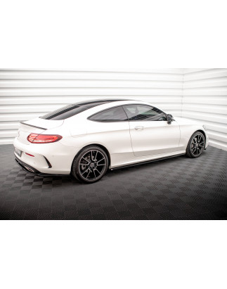 Diffusori minigonne Mercedes-Benz C Coupe AMG-Line C205 Facelift (Cod. M-ME-C-205F-AMGLINE-C-SD1G)