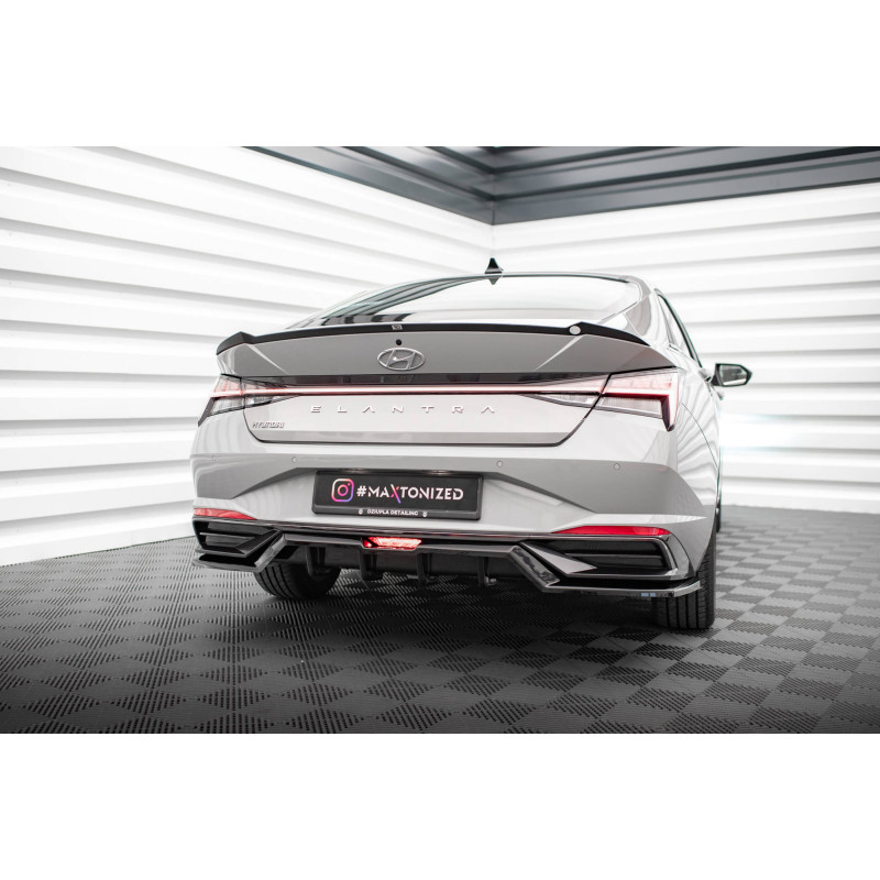 Splitter posteriore (con barre verticali) Hyundai Elantra Mk7 (Cod. M-HY-EL-7-RD1G+RD2G)