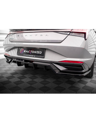 Splitter posteriore (con barre verticali) Hyundai Elantra Mk7 (Cod. M-HY-EL-7-RD1G+RD2G)