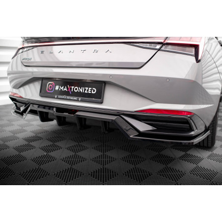 Splitter posteriore (con barre verticali) Hyundai Elantra Mk7 (Cod. M-HY-EL-7-RD1G+RD2G)