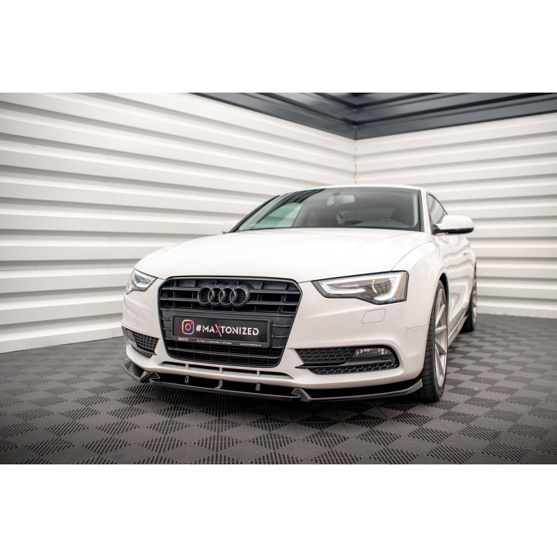 SPLITTER ANTERIORE V.1 Audi A5 Coupe / Sportback 8T Facelift (Cod. M-AU-A5-1F-FD1G)